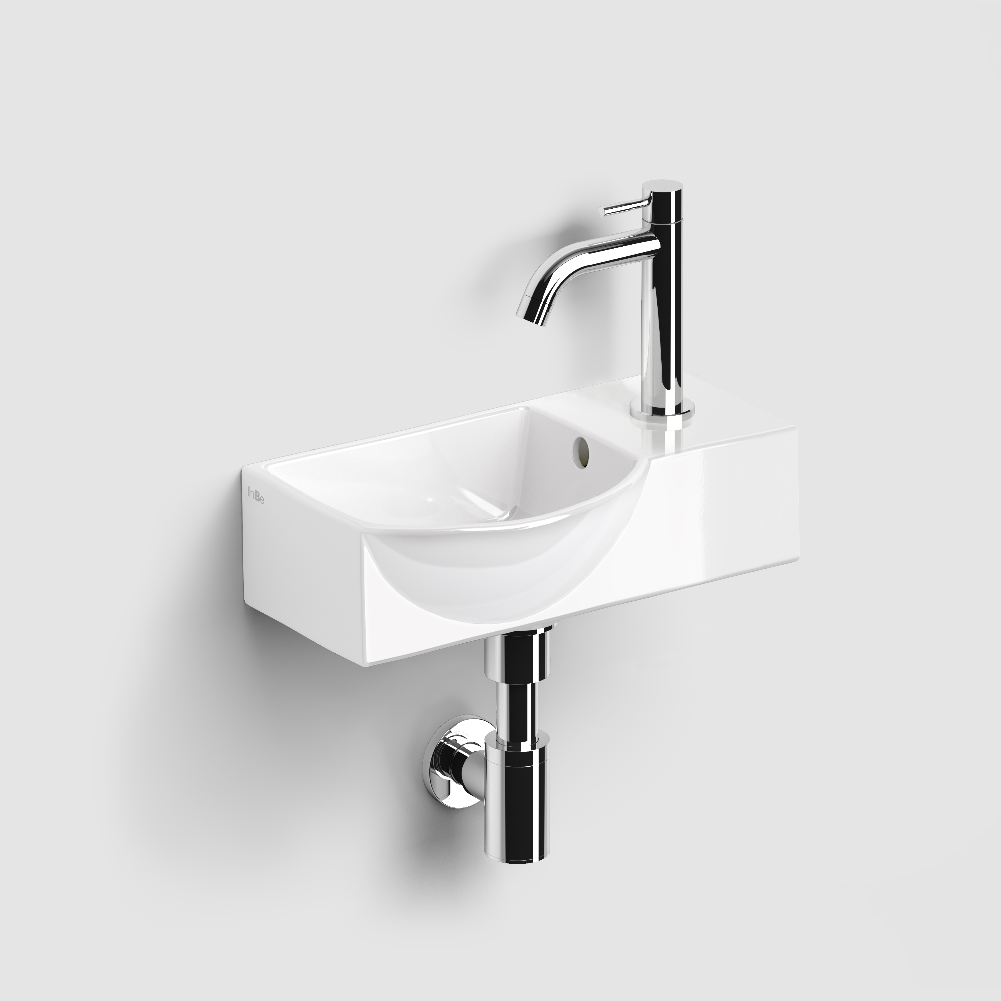 Clou InBe fontein set 8 wit keramiek en chroom IB/03.03093